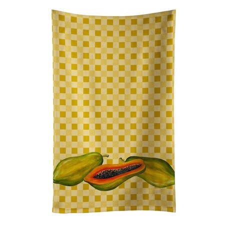 Carolines Treasures Papayas on Basketweave Kitchen Towel BB7178KTWL